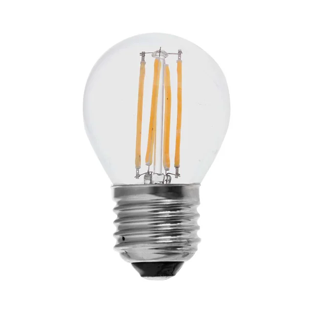 Ampoules LED - Golf E27 - IP20 - Transparentes - 4 Watts - 400 Lumens - 6500K - 2 Années