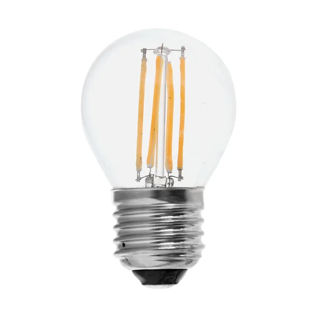 Ampoules LED - Golf E27 - IP20 - Transparentes - 6 Watts - 600 Lumens - 6500K - 2 Années