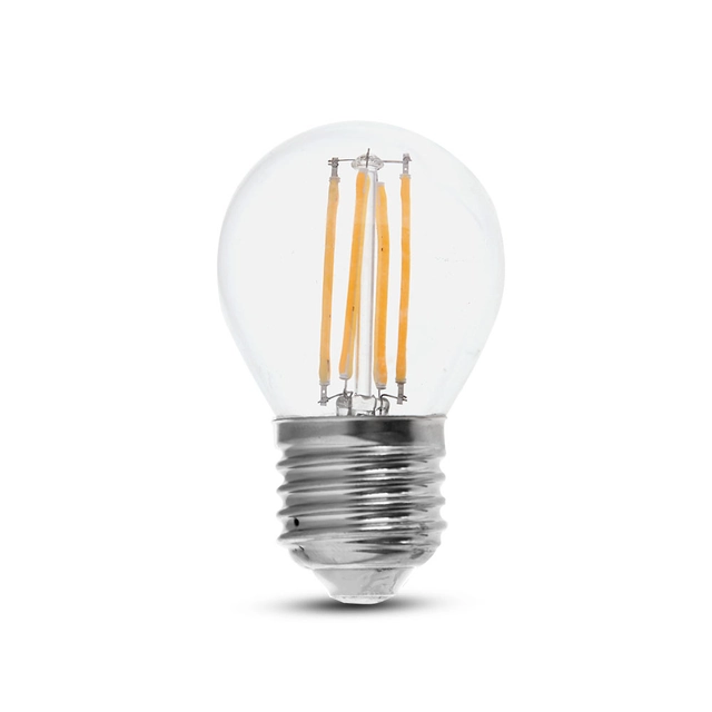 Ampoules LED - Golf E27 - IP20 - Transparentes - 6 Watts - 800 Lumens - 2700K - 2 Années