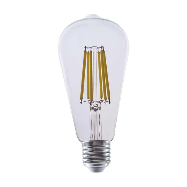 Ampoules LED - ST64 E27 - IP20 - Transparentes - 4 Watts - 840 Lumens - 3000K - 2 Années