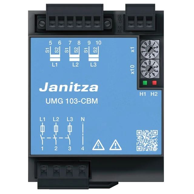 Analizador de calidad de energía trifásica Janitza UMG 103-CBM