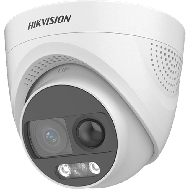 Analog ColorVu övervakningskamera, 4K med PIR 11 m, lins 2.8mm, WL 20 m, Audio, Alarm, IP67 - HIKVISION DS-2CE72UF3T-PIRXO-2.8mm
