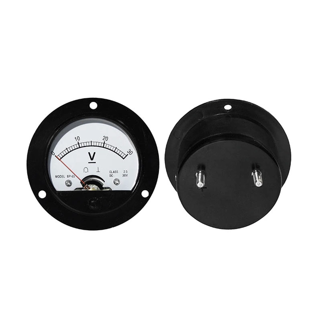 Analog meter round voltmeter 30V