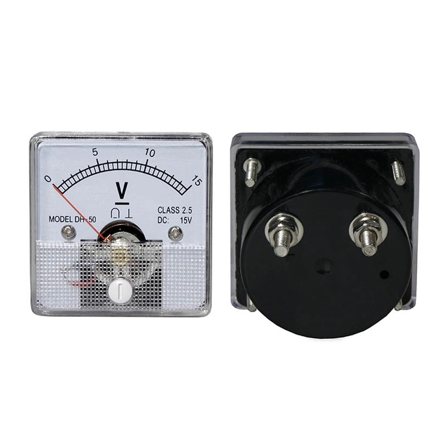 Analog meter square voltmeter 15V