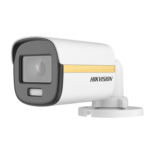 Analogā novērošanas kamera, Krāsu nakts 20m, izšķirtspēja 5 Megapikseļi, objektīvs 2.8mm, HIKVISION DS-2CE10KF3T-2.8mm