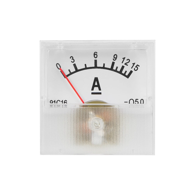Analoge meter vierkante ampèremeter