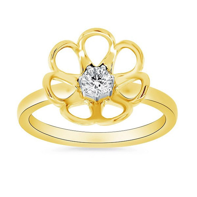 anel de ouro PZD6349 - Diamante
