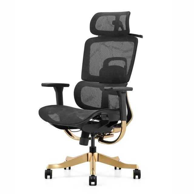 ANGEL ergonomic swivel office chair Glamor Gold