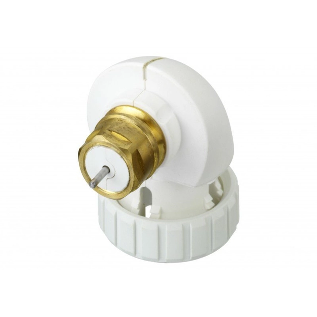 Angle adapter for radiators with integrated Danfoss valves