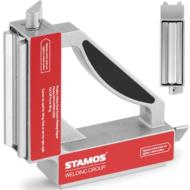 Angle bar magnetic welding holder 2 switches angle 90 to 50 kg