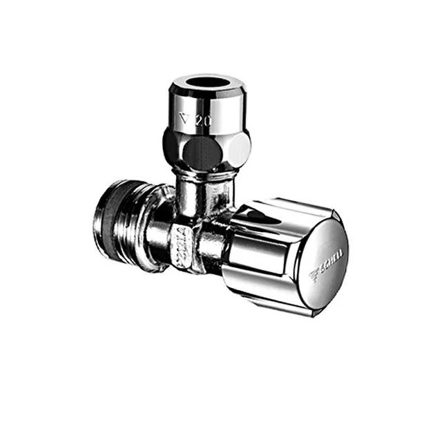 Angle control valve HAW842 3/8" chrome plated - Comfortable and short