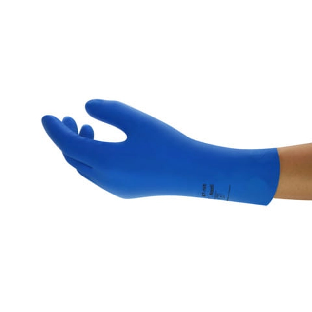 Ansell AlphaTec 87-195 latex gloves, blue, s.L