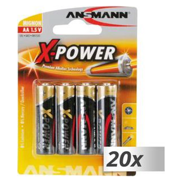 Ansmann AA batteri / R6 20 stk.