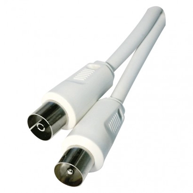 Antenna coaxial cable shielded 1,25m - straight forks