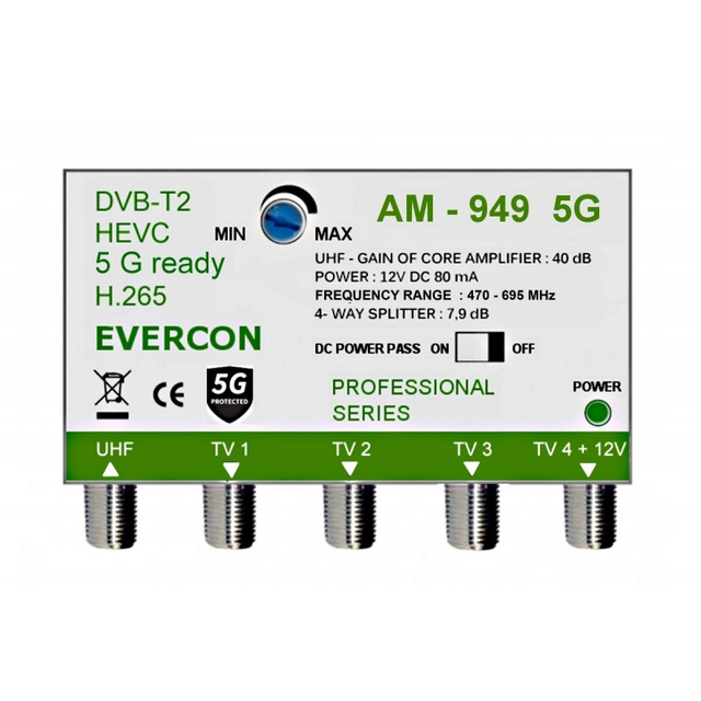Anténny zosilňovač Evercon AM-949 5G