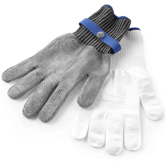 Anti-cut stainless steel oven glove, size M - Hendi 556665