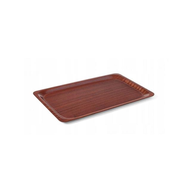 Anti-slip wooden tray - rectangular, 360x460 mm 360x460