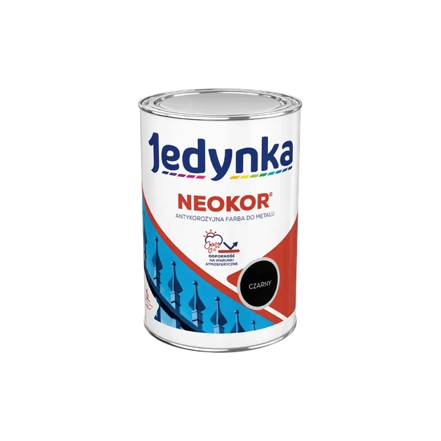 Antikorrosionsgrundfärg Enkel Neokor svart 5l
