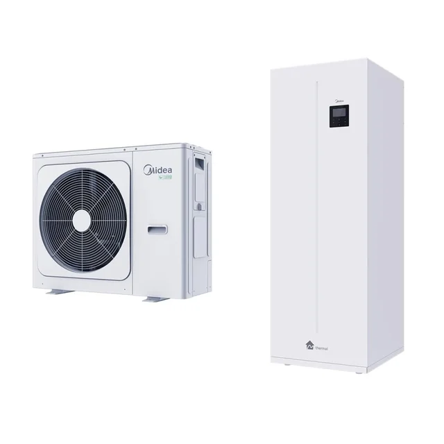 Αντλία θερμότητας αέρα-νερού Midea M-Thermal Arctic 12.0/12.1 kW (λέβητας 240L)