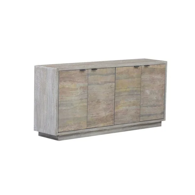 Aparador Home ESPRIT Gris Piedra Madera mango 175 x 40 x 81 cm