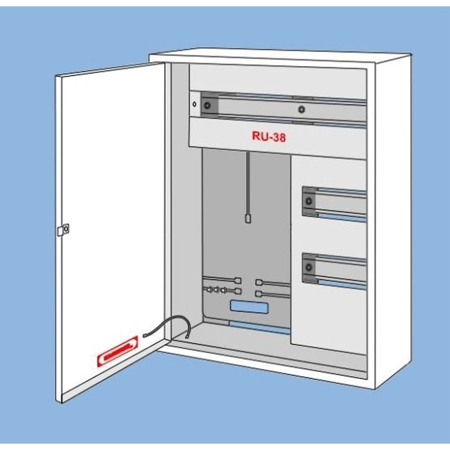 Aparamenta universal RU-38, lugar para en 1 metro 3-fazowa y 38 protección tipo s