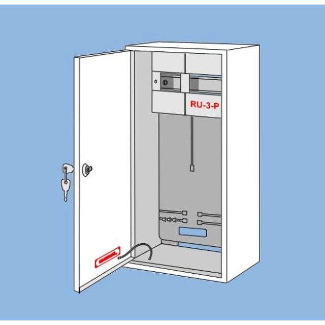 Aparamenta universal RU-3P con cerradura, espacio para 1 metro 3F y 11 protección tipo s