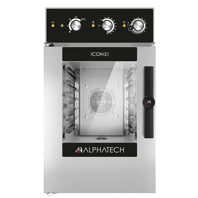 Aparat combinat cu abur ICCM061E | 6x GN 1/1 | ICON51 Alphatech de Lainox | control manual