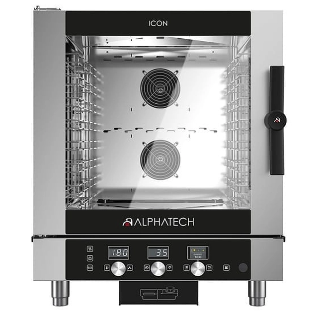 Aparat combinat cu abur ICET071E | sistem automat de spalare | 7x GN 1/1 | 7x 600x400 | Alphatech de Lainox | control electronic