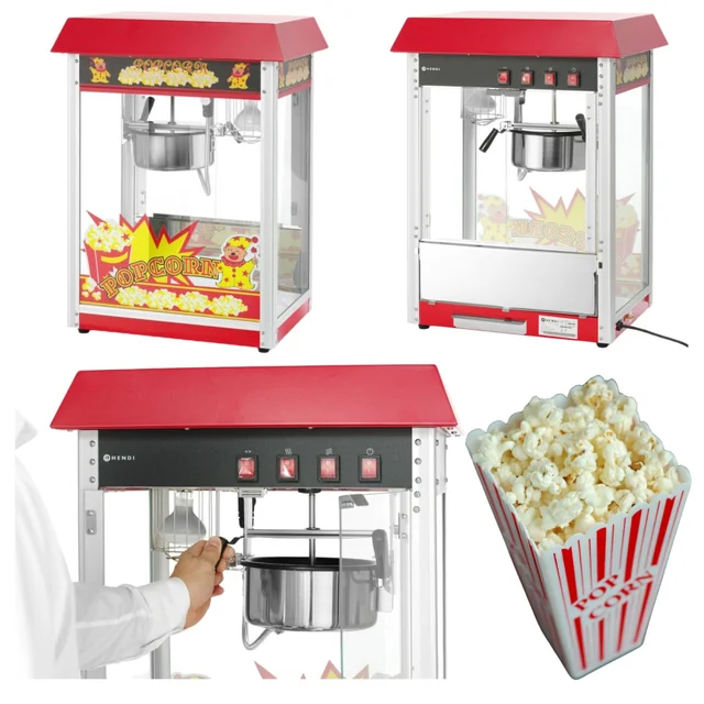 Aparat profesional Popcorn Dispozitiv Ciclu 2 Minute Hendi 282748