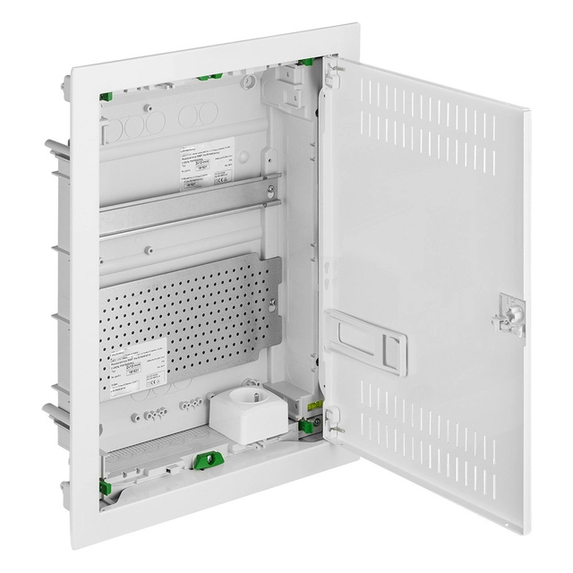 Aparelhagem MULTIMÍDIA MT ONNLINE 2x12 modular IP30 porta de metal (24 modular)