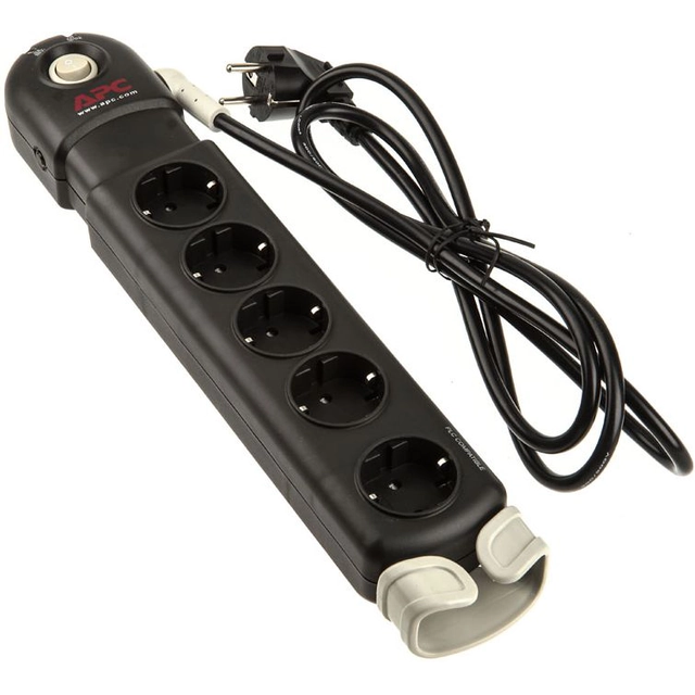 APC Essential surge protection power strip 5 sockets 1.8 m black (PL5B-DE)