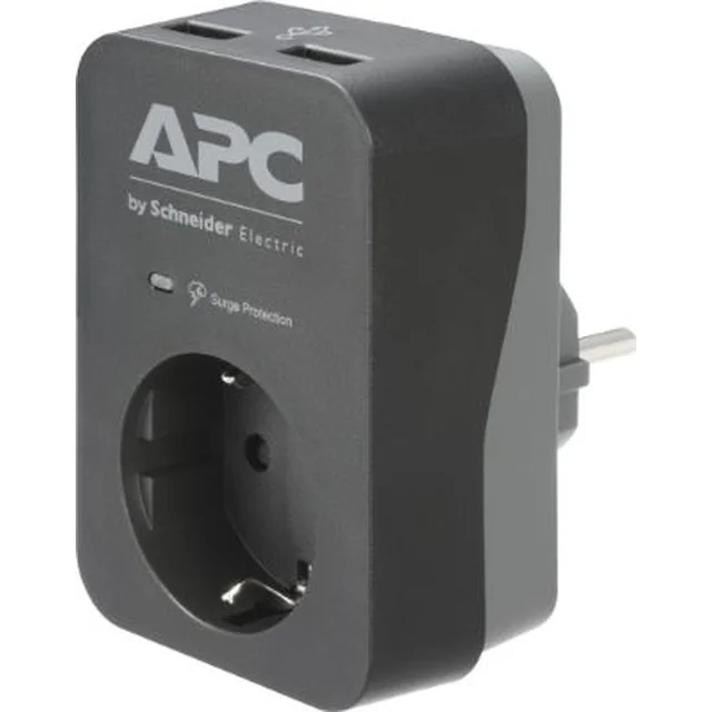 APC Essential SurgeArrest разклонител за защита от пренапрежение 1 гнездо черно (489565)