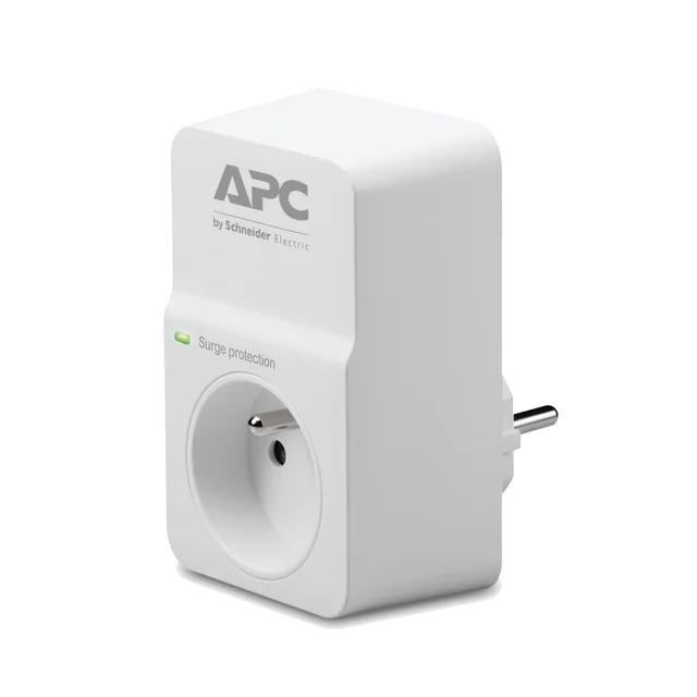 APC Essential Überspannungsschutz-Steckdosenleiste 1 Steckdose weiß (PM1W-FR)