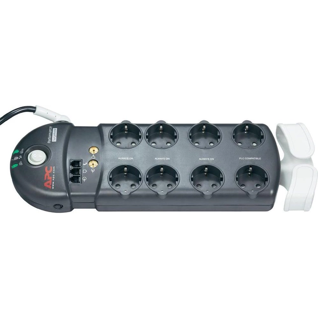 APC Performance surge protection power strip 8 sockets 2.4 m black (PL8VT3-DE)