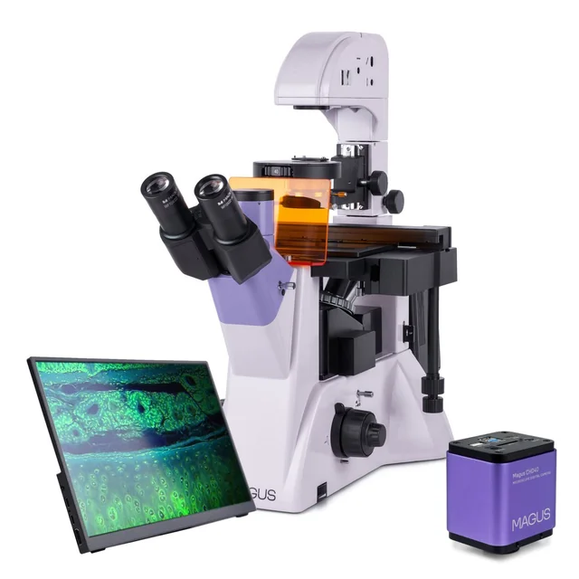 Apgrieztais digitālais fluorescences mikroskops MAGUS Lum VD500 LCD