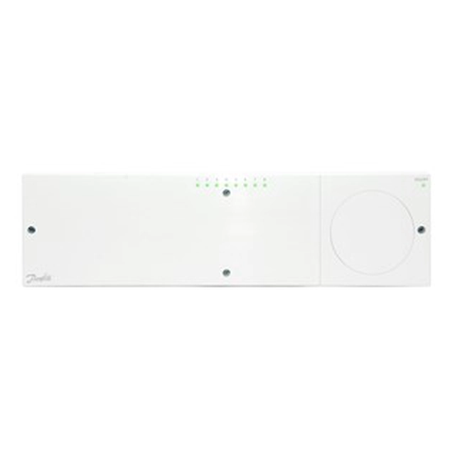 Apkures vadības sistēma Danfoss Icon, grīdas apsildes regulators 230V, 8/14 zonas bez dzesēšanas un temperatūras samazināšanas funkcijām un LED indikācijas