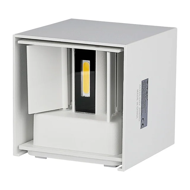 Aplice de perete cu LED alb - Pătrat - Bridgelux - IP65 - 6W - 660 Lumeni - 4000K