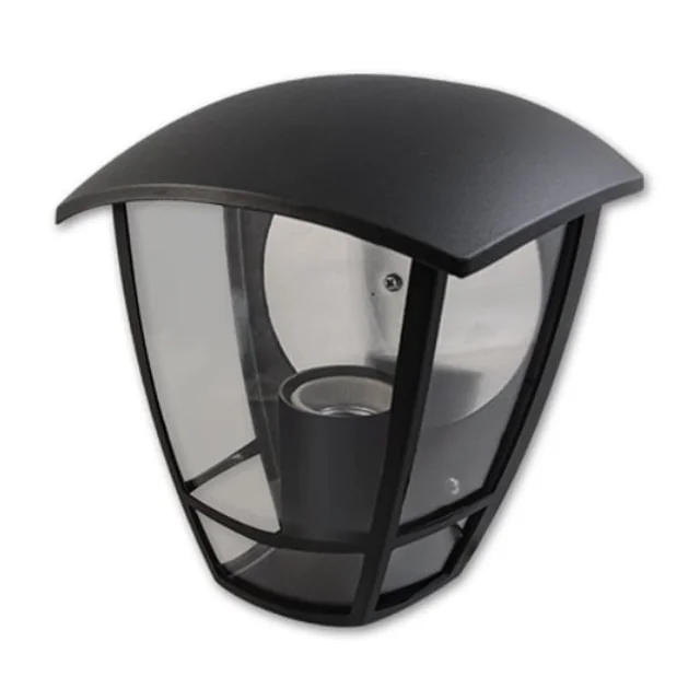 Aplique de exterior Lantern para pared negra E27 max 60W 195x180mm IP44