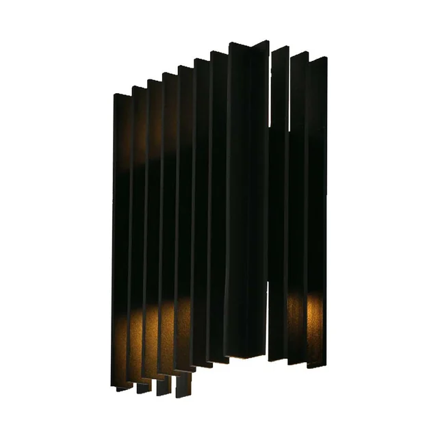 Apliques de pared LED - Aplique de pared arriba y abajo - IP65 - Cuerpo negro - 12 Vatios - 1250 Lúmenes - 3000K