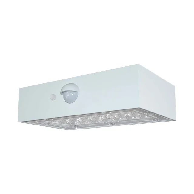 Apliques solares de pared - Sensor - IP65 - Cuerpo blanco - 3 Vatios - 350 Lúmenes - 4000K+3000K