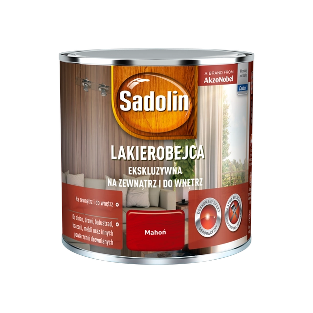 Αποκλειστικός λεκές βερνικιού Sadolin mahogany 0,25L