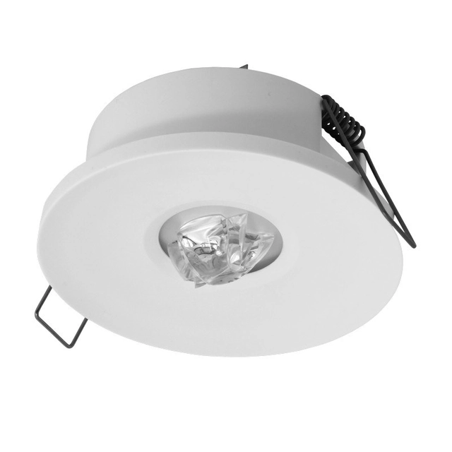 Apparecchio AXP IP65/20 LED ECOLOGICO 3W (ottica a corridoio)1h monouso bianco Cat. No.:AXPC/3W/E/1/SE/X/WH