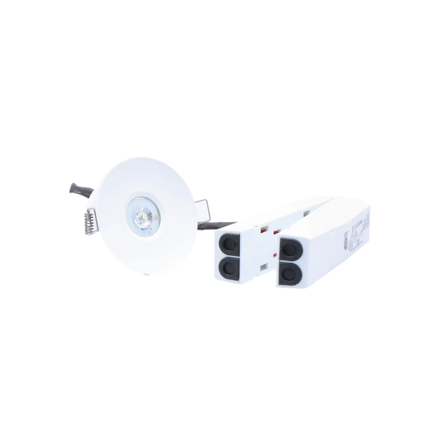 Apparecchio AXP IP65/20 LED ECOLOGICO 3W (ottica aperta)1h monouso bianco Cat. No.:AXPO/3W/E/1/SE/X/WH