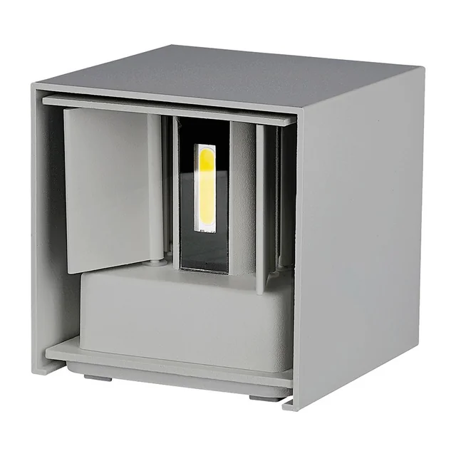 Applique LED quadrate - Bridgelux - IP65 - Grigio - 11W - 1360 Lumen - 3000K