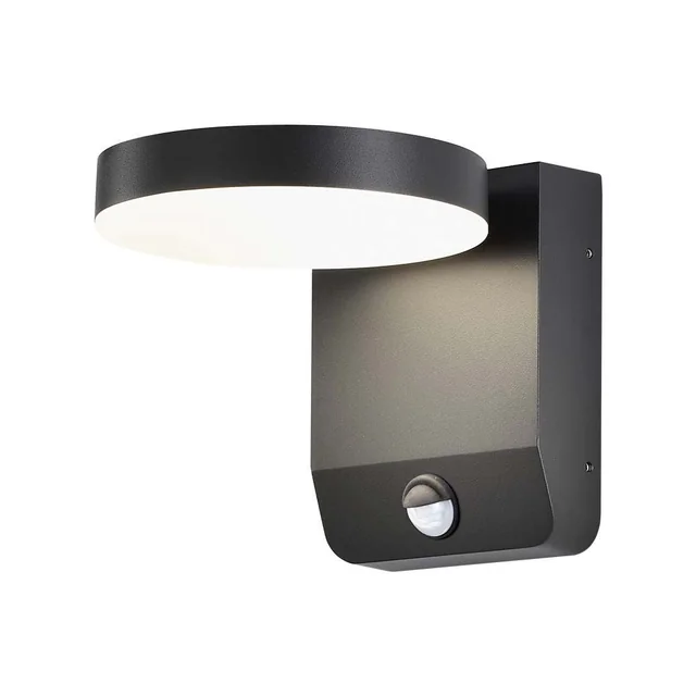 Appliques murales LED rotatives avec capteur - IP65 - Noir -17W - 2480 Lumens - 3000K