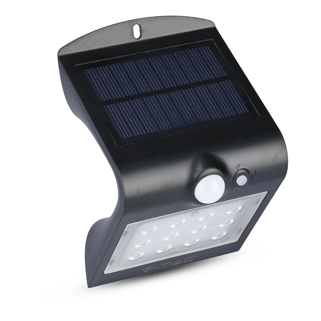 Appliques solaires noires - IP65 - 1.5W - 220 Lumens - 4000K