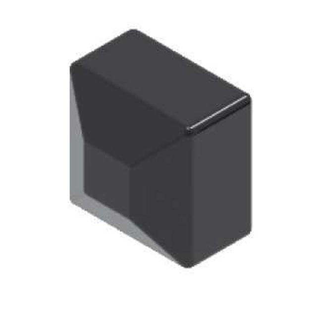 Apsauginis dangtelis „Baks 890403“ aliuminio profiliui NOPAL40x40CZ juodas