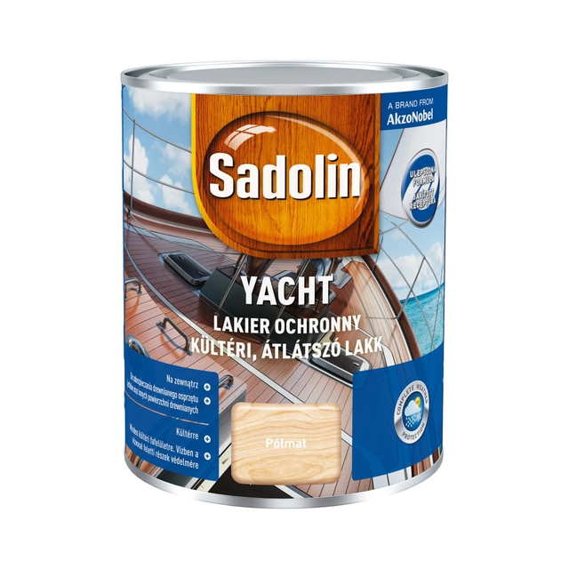 Apsauginis lakas medienai Sadolin Yacht bespalvis pusiau matinis 0,75L