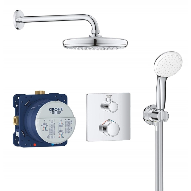 Apslēptas dušas komplekts Grohe, Grohtherm Perfect Tempesta 210