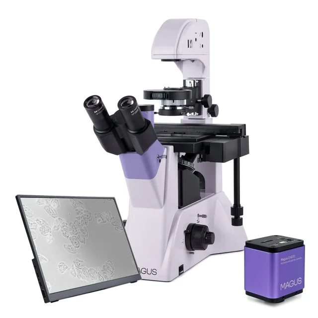 Apverstas skaitmeninis biologinis mikroskopas MAGUS Bio VD350 LCD